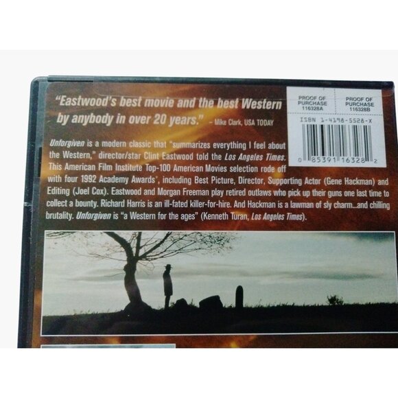 Unforgiven DVD Clint Eastwood Collection 1992 Best Picture Drama Western - Picture 6 of 6